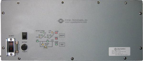 <br />ETI0001-2275 Rugged MilSpec UPS Standard Front Panel Layout